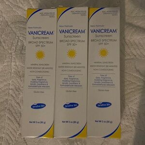 3 pack vanicream sunscreen spf 50+
